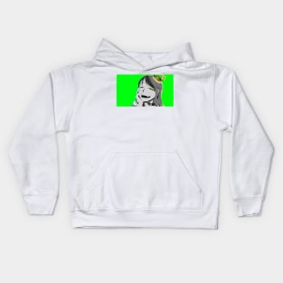 Hitori - You Are King Green CLEAN;GLITCH Kids Hoodie